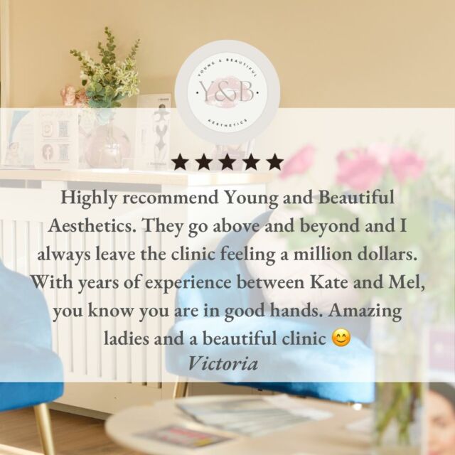 🌟🌟🌟🌟🌟 Another 5 star review for our clinic! We love hearing about our clients' positive experiences. Thank you for trusting us with your medical aesthetics needs 💫#clientlove #fivestarreviews  #registerednurses #youngandbeautifulaesthetics #medicalaesthetics