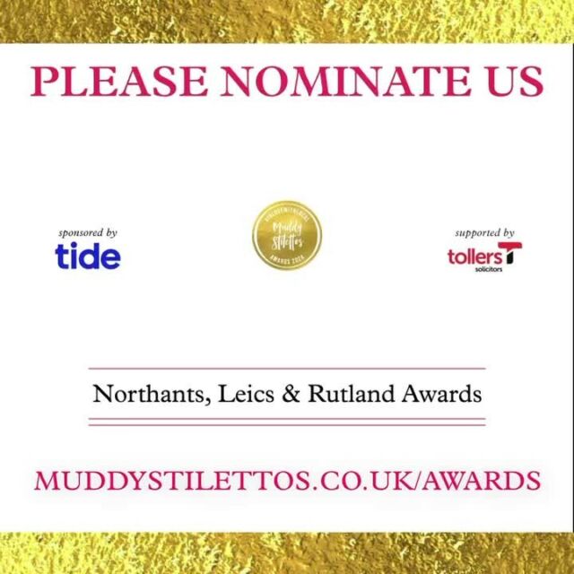 How exciting we have just found out we have been nominated for BEST BEAUTY SALON / CLINIC in the Muddy Awards 2024, the UK’s largest lifestyle business awards 🥳 thank you so much to whoever nominated us 😘 now we need your help to get to the next stage please head to
https://northantsleicsrutland.muddystilettos.co.uk/awards/nominate/ and nominate us but you only have until 14th March!!!
Thank you 🙏